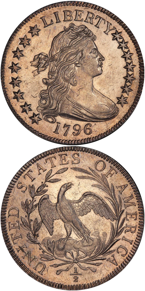 1796 Draped Bust Half Dollar