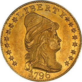 1796 Capped Bust Right Quarter Eagle