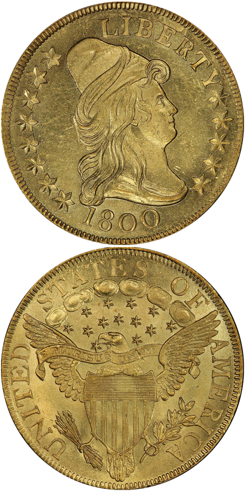 1800 Capped Bust Right Eagle