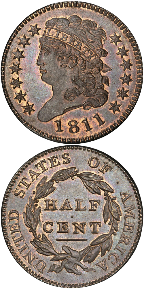 1811 Classic Head Half Cent