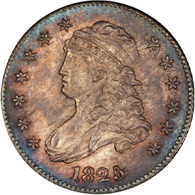 1825/4/2 Capped Bust Quarter