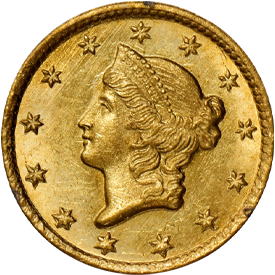 1852-C Gold Dollar