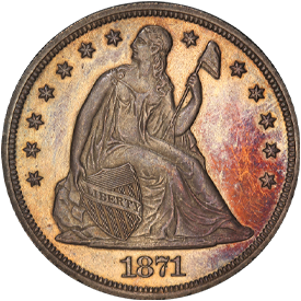 1871-CC Liberty Seated Dollar