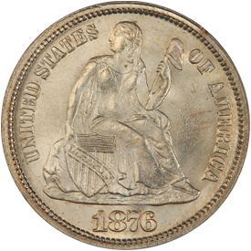 1876-CC Liberty Seated Dime