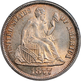 1877-CC Liberty Seated Dime