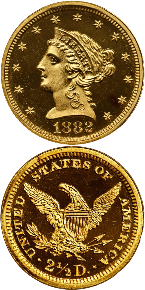 1882 Liberty Head Quarter Eagle