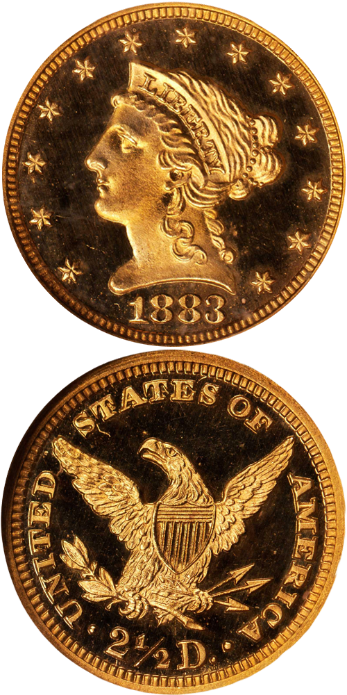 1883 Liberty Head Quarter Eagle