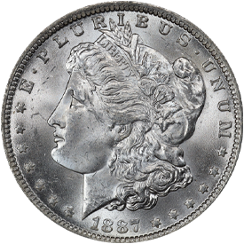 1887/6-O Morgan Dollar