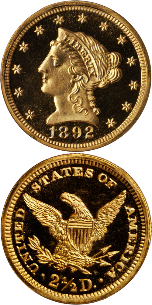 1892 Liberty Head Quarter Eagle