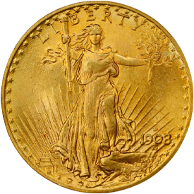 1908-D Saint Gaudens Double Eagle