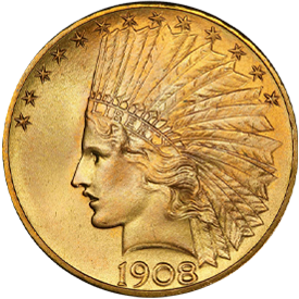 1908-D Indian Head Eagle
