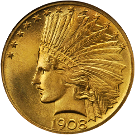 1908 Indian Head Eagle
