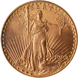 1909-D Saint Gaudens Double Eagle