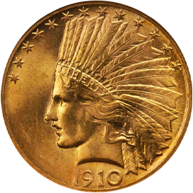1910-S Indian Head Eagle