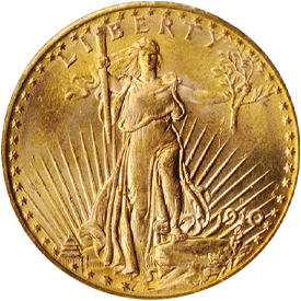 1910-S Saint Gaudens Double Eagle