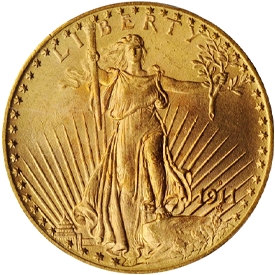 1911-D/D Saint Gaudens Double Eagle