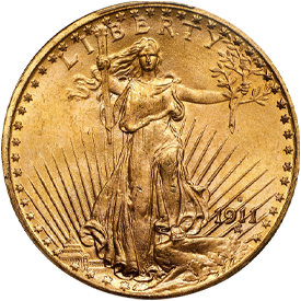 1911-S Saint Gaudens Double Eagle