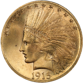 1915-S Indian Head Eagle
