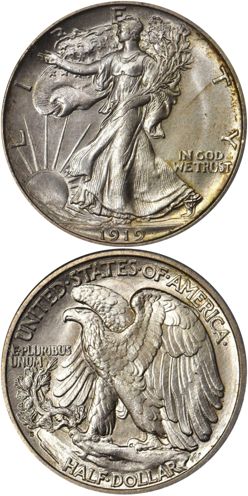 1919-S Walking Liberty Half Dollar