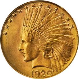 1920-S Indian Head Eagle