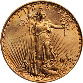 1920-S Saint Gaudens Double Eagle