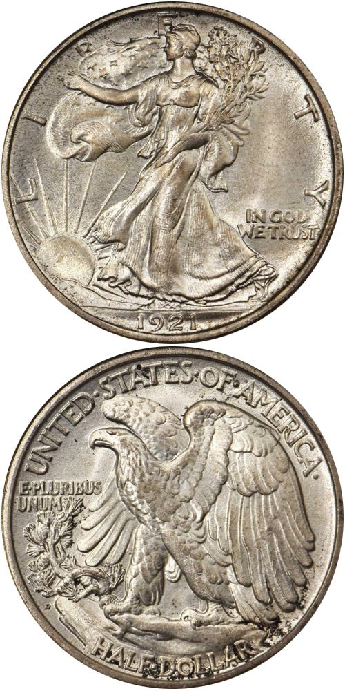 1921-D Walking Liberty Half Dollar