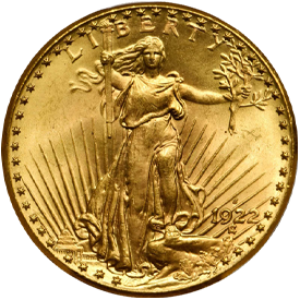 1922-S Saint Gaudens Double Eagle