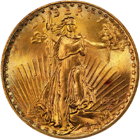 1927-S Saint Gaudens Double Eagle