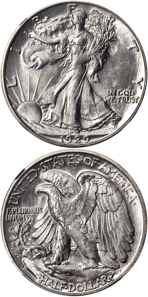 1929-S Walking Liberty Half Dollar