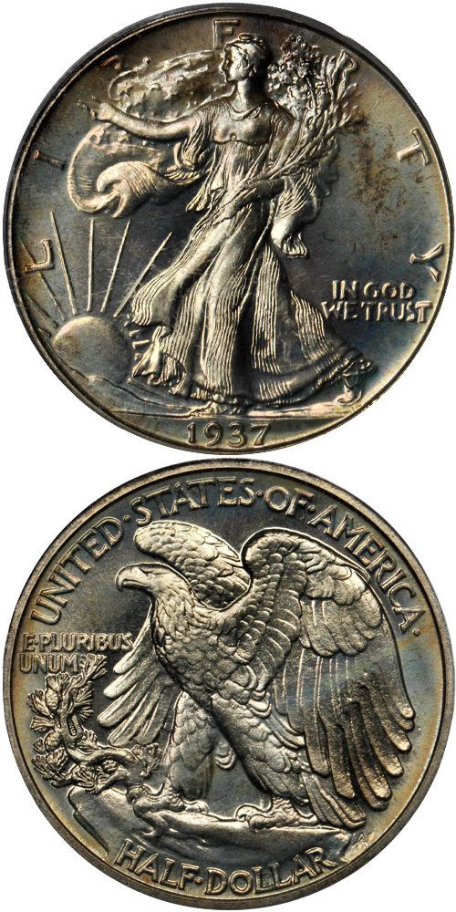 1937 Walking Liberty Half Dollar