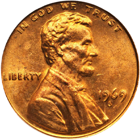 1969-S Lincoln Memorial Cent