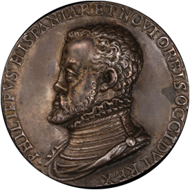 Betts-1Undated (1556) Philip II, King of the New World, Treaty of Vaucelles Medal