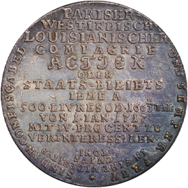 Betts-1401720 John Law, Parisian West Indian Louisiana Company Medal