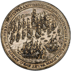 Betts-241629 Capture of the Spanish Treasure Fleet in the Bay of Matanzas, Cuba Medal