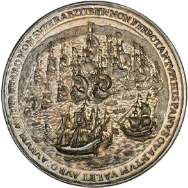 Betts-251629 Capture of the Spanish Treasure Fleet in the Bay of Matanzas, Cuba Medal