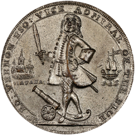 Adams-Chao HAv 1-BBetts-3141739 Admiral Vernon, Havana and Porto Bello Medal
