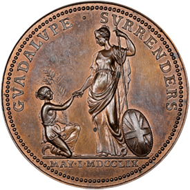 Betts-4171759 Guadeloupe Taken Medal