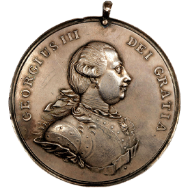 Betts-437Undated (1776-1814) George III Indian Peace Medal