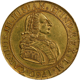 Betts-4691760 Lima, Peru Proclamation Medal of Charles III