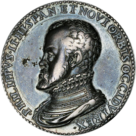 Betts-5Undated (1560) Philip II, King of the New World, and Queen Isabella Vales Medal
