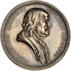 Betts-546'1776' Benjamin Franklin American Beaver Medal