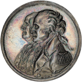 Betts-6171783 Franklin and Washington's Peace of 1783 Medal