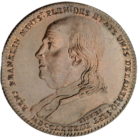 Betts-6181783 Benjamin Franklin's Lodge of Nine Sisters Medal