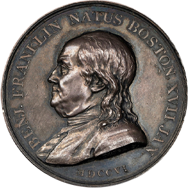 Betts-6201786 Benjamin Franklin Born in Boston Medal
