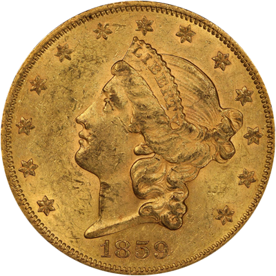 1859 Liberty Head Double Eagle
