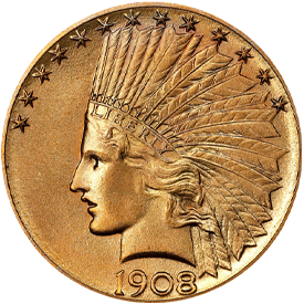 1908-S Indian Head Eagle