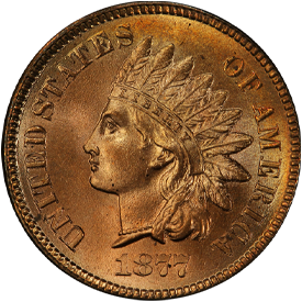 1877 Indian Head Cent