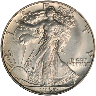 1939-D Walking Liberty Half Dollar