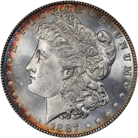 1887/6 Morgan Dollar