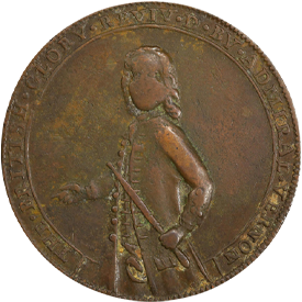 Adams-Chao PBv 34-GGBetts-Unlisted1739 Admiral Vernon, Porto Bello with Vernon's Portrait Alone Medal